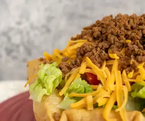 Close up of Olde Theater's Taco Salad